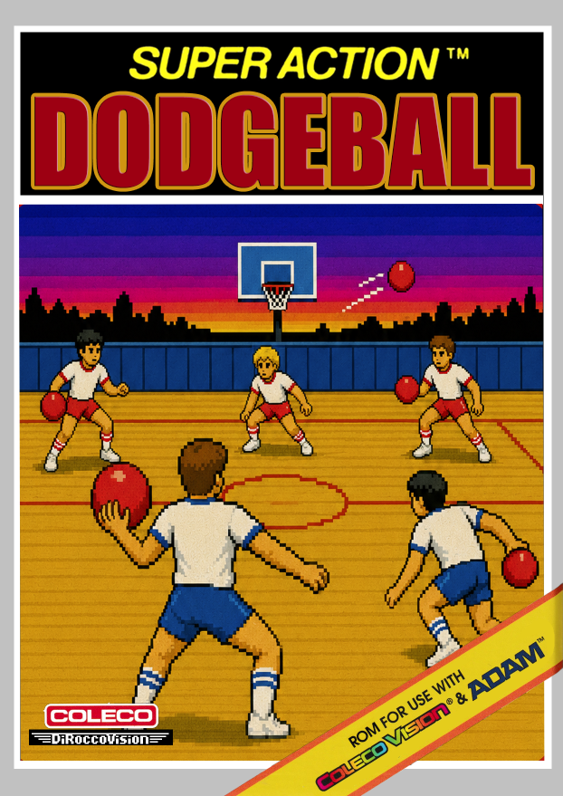 Super Action Dodge Ball US Front Box Art