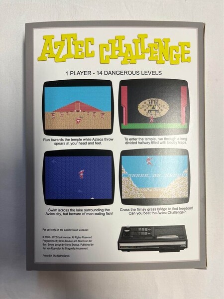 Aztec Challenge US Back Box Art