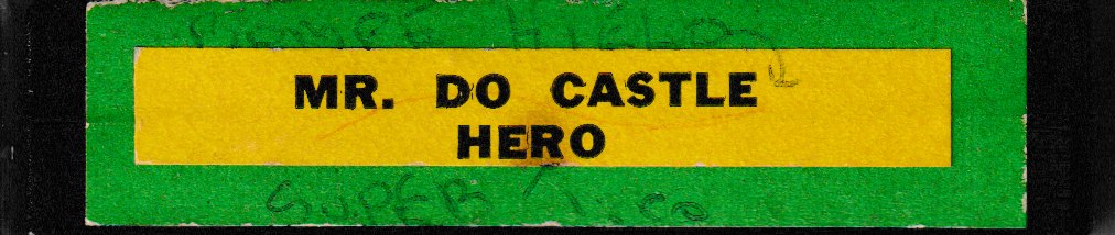 HERO - Mr Do Castle (Double Pack) Cartridge Label
