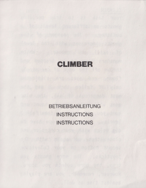 Cosmic Crisis (Climber) US User Manual