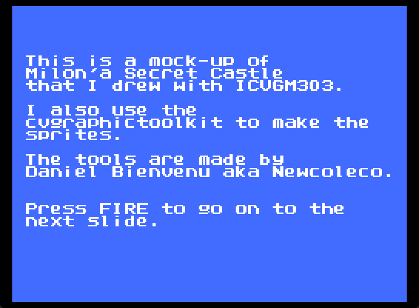 Milon's Secret Castle - Mock-Up (Demo) Screenshot 1