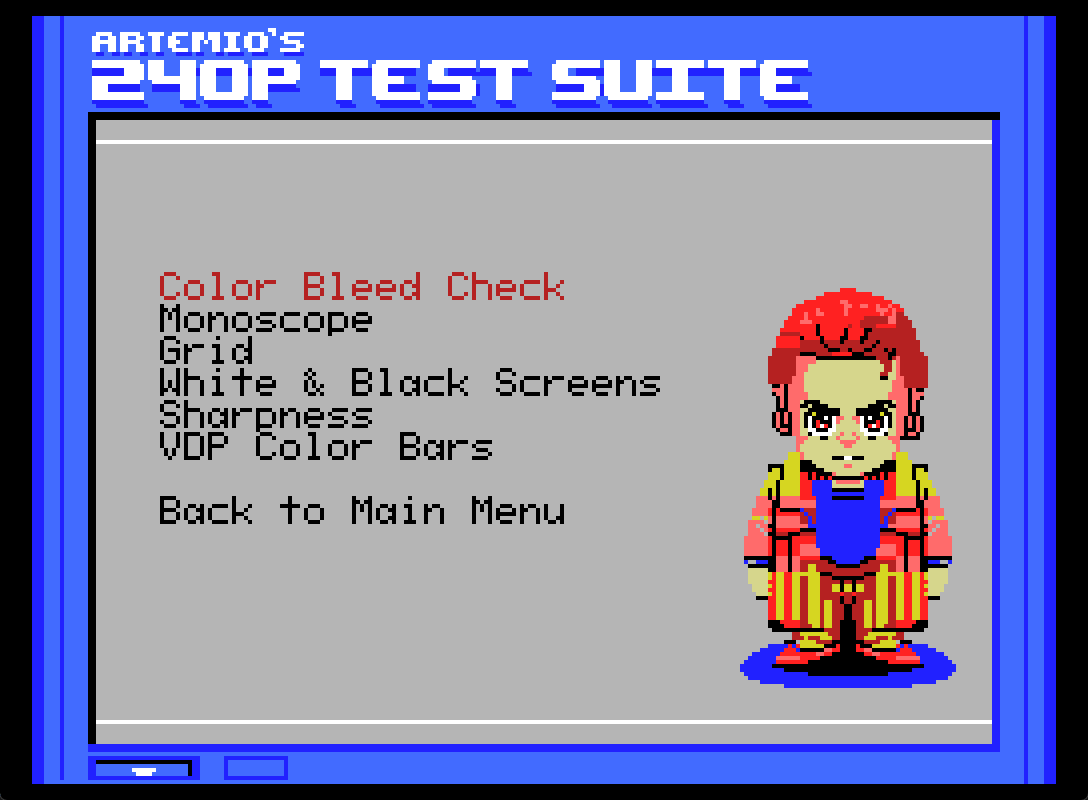 Artemio's 240p Test Suite Screenshot 3