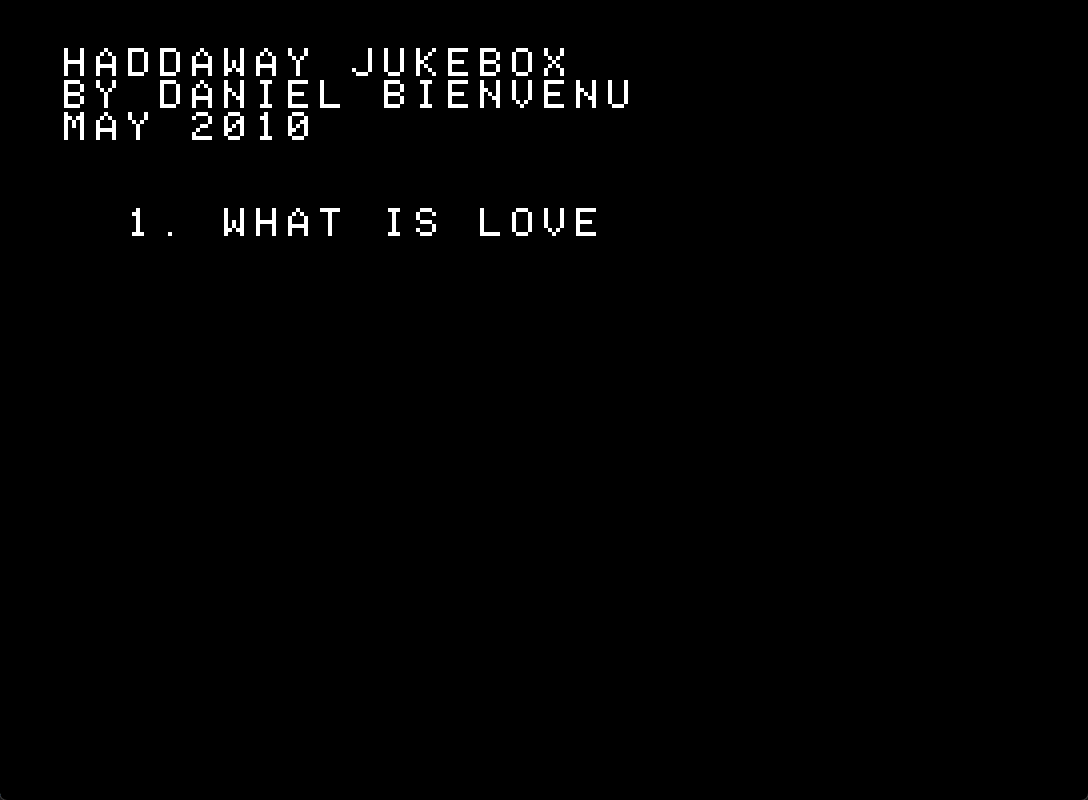 Haddaway Jukebox (Demo)