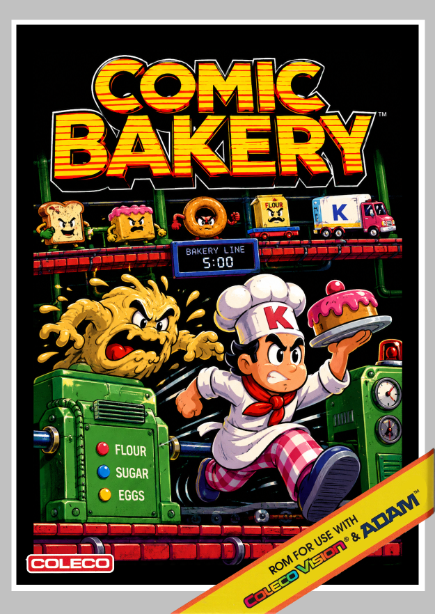 Comic Bakery (Proto) US Front Box Art