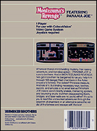 Montezuma's Revenge US Back Box Art