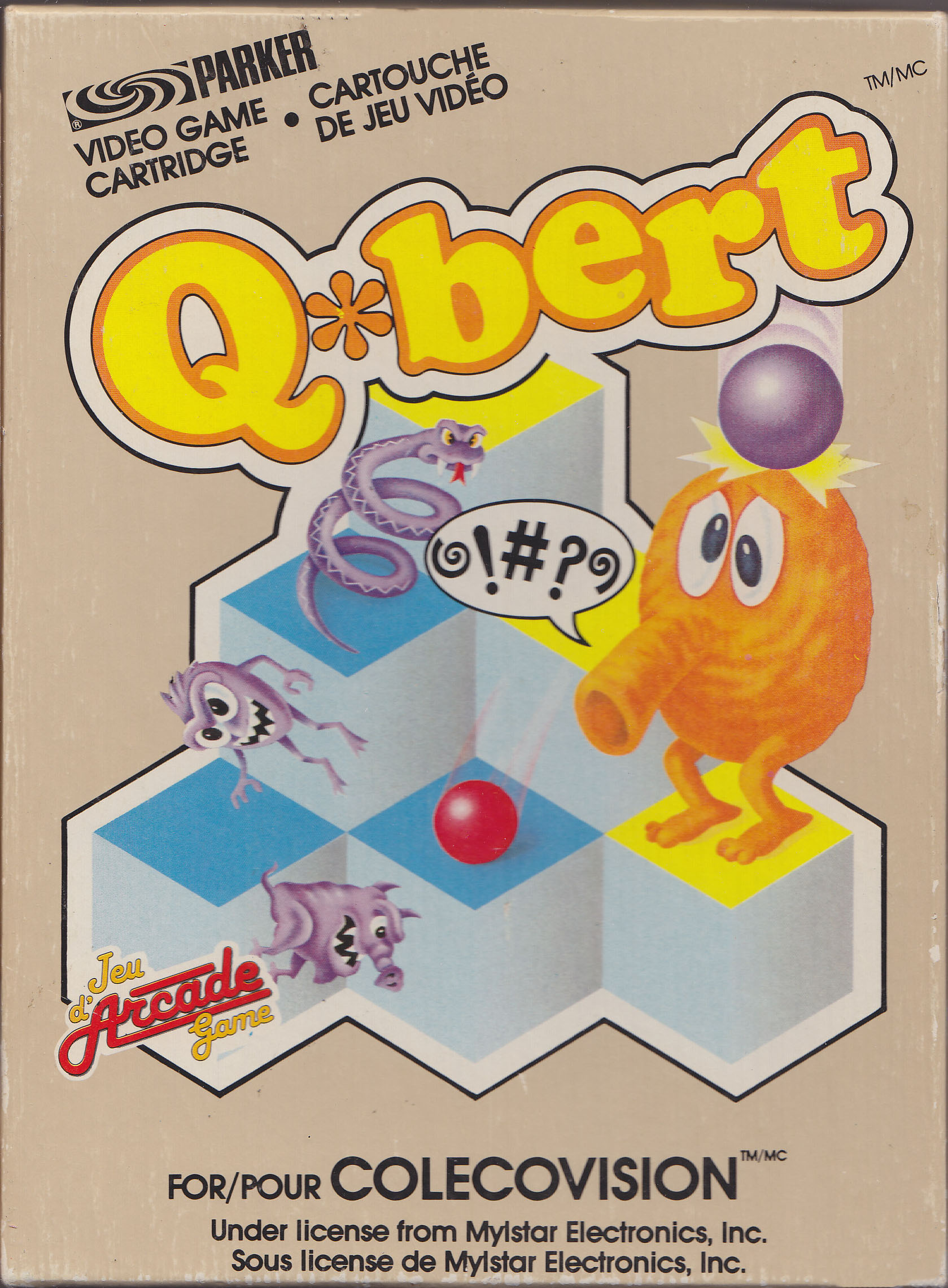 Q*bert (CA) US Front Box Art