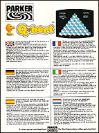 Q*bert (EU) US Back Box Art