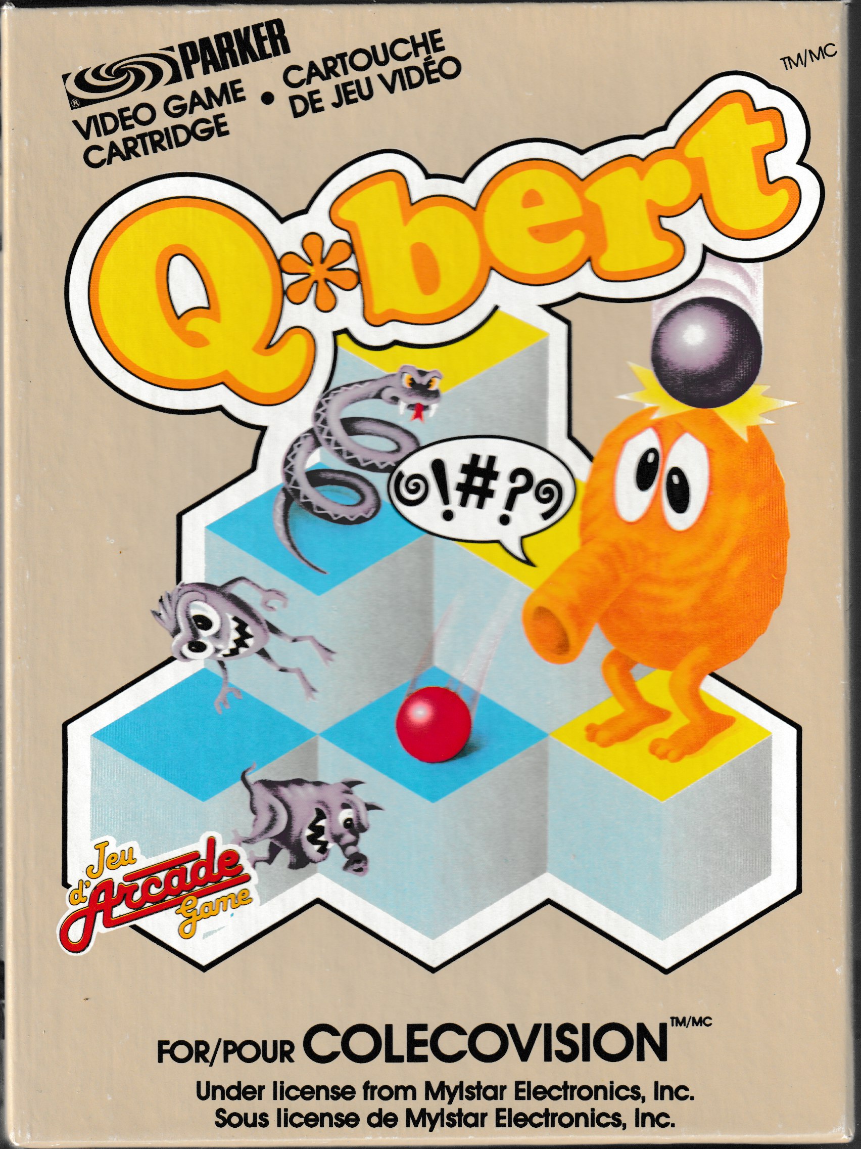 Q*bert's Qubes (CA) US Front Box Art