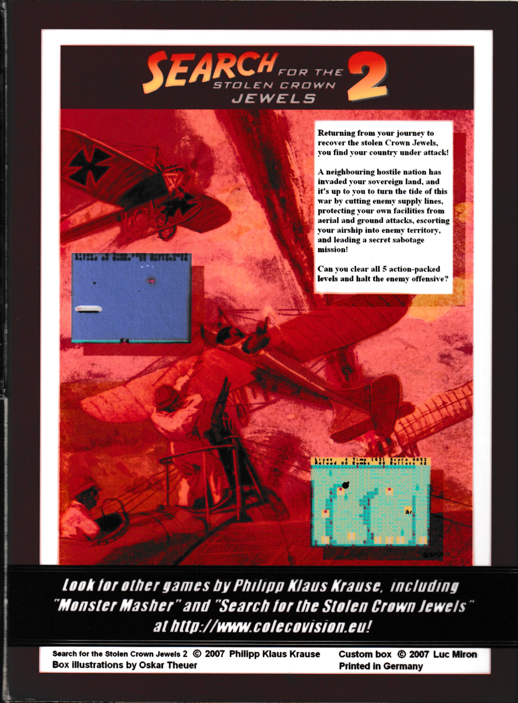Search for the Stolen Crown Jewels 2 US Back Box Art