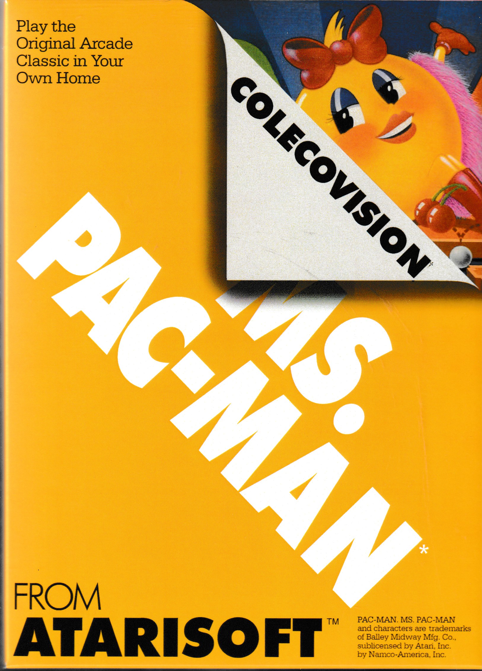 Ms. Pac-Man (Box Only) US Front Box Art