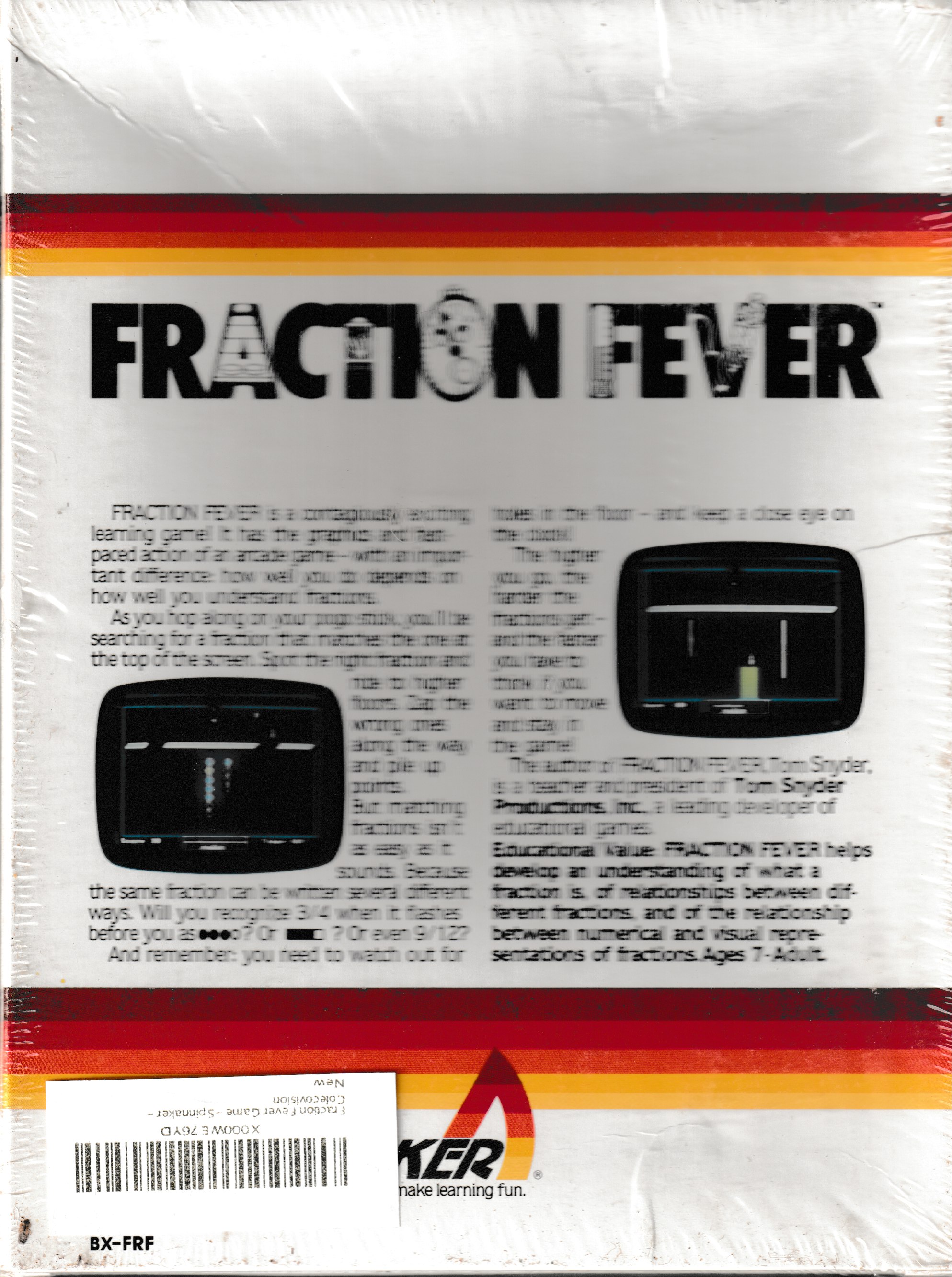 Fraction Fever (Large) US Back Box Art