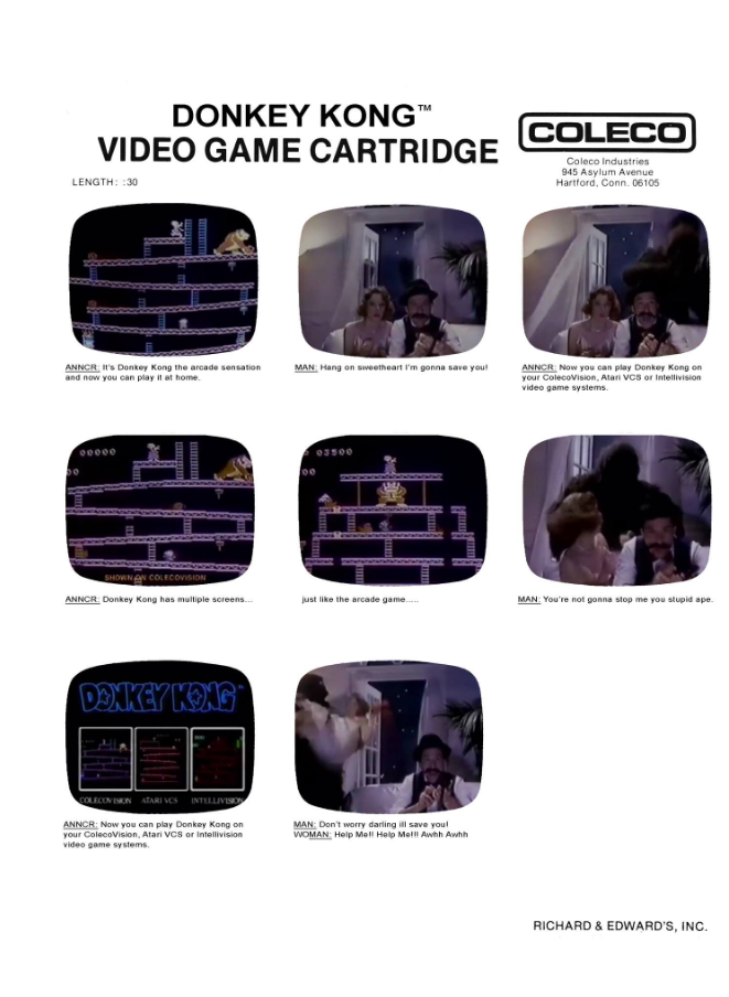 Donkey Kong (Monkey Dong) Advertisement