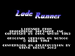 Lode Runner (Prototype) Screenshot 1