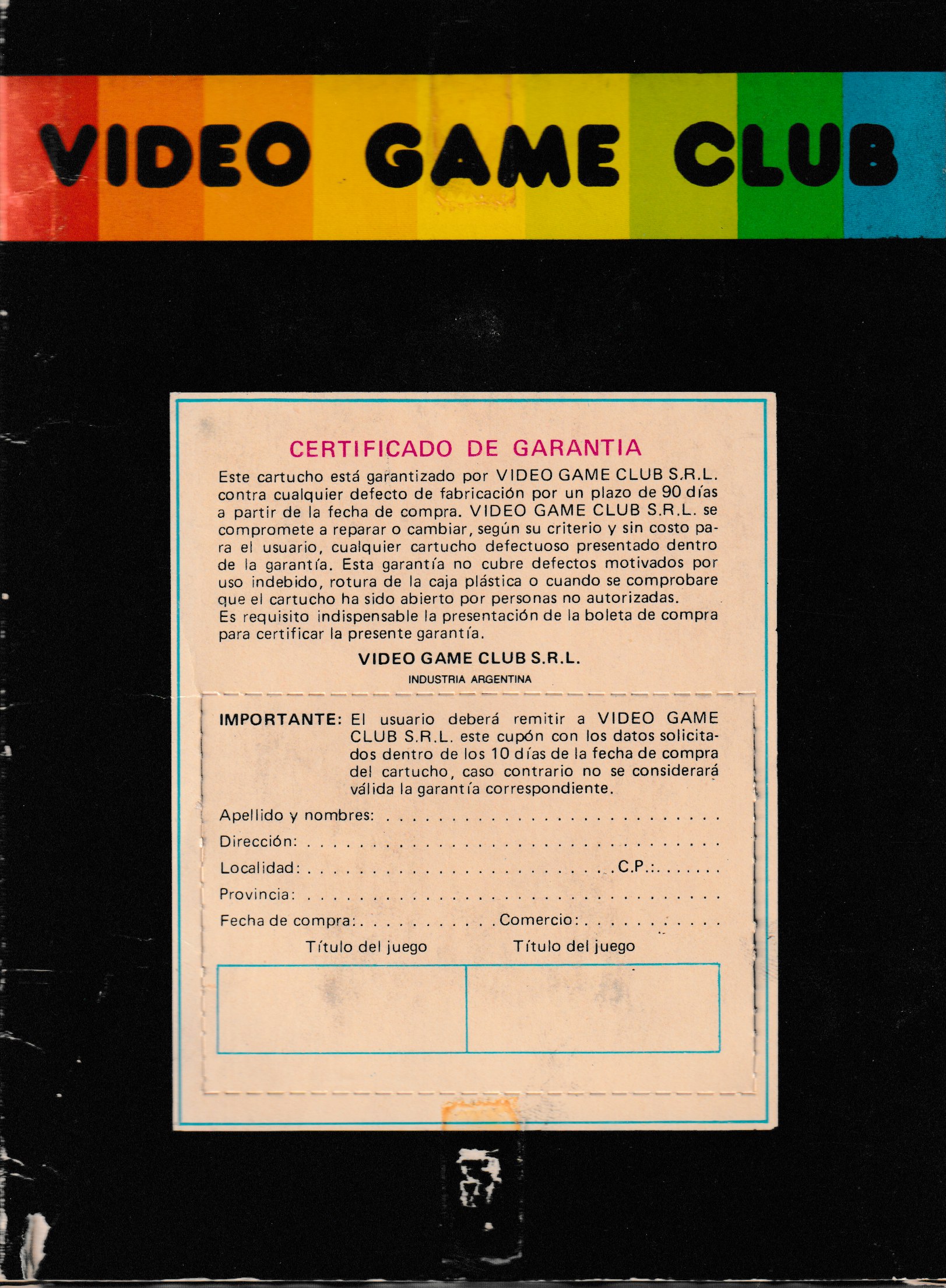 Duendes / Piloto del Tiempo  (Smurf Rescue / TimePilot) US Back Box Art