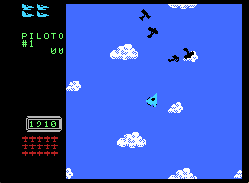 Duendes / Piloto del Tiempo  (Smurf Rescue / TimePilot) Screenshot 4