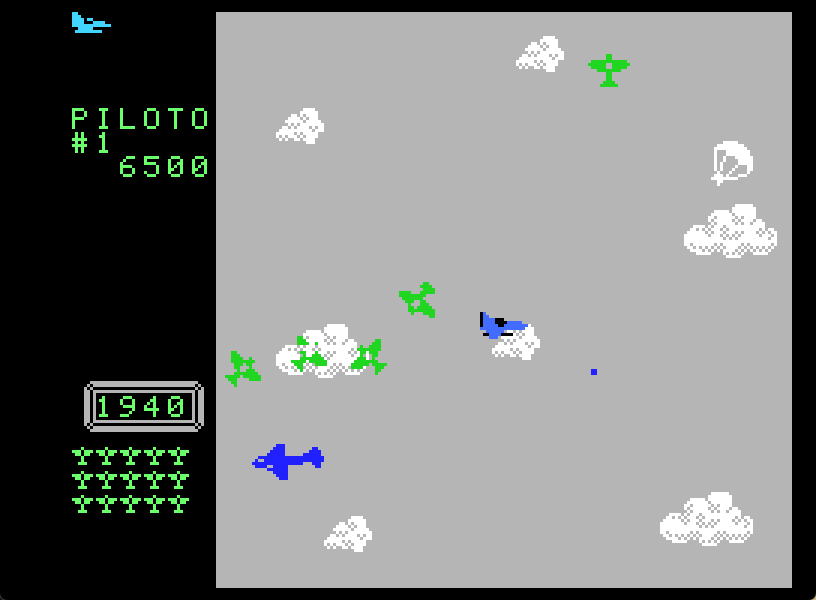 Duendes / Piloto del Tiempo  (Smurf Rescue / TimePilot) Screenshot 5