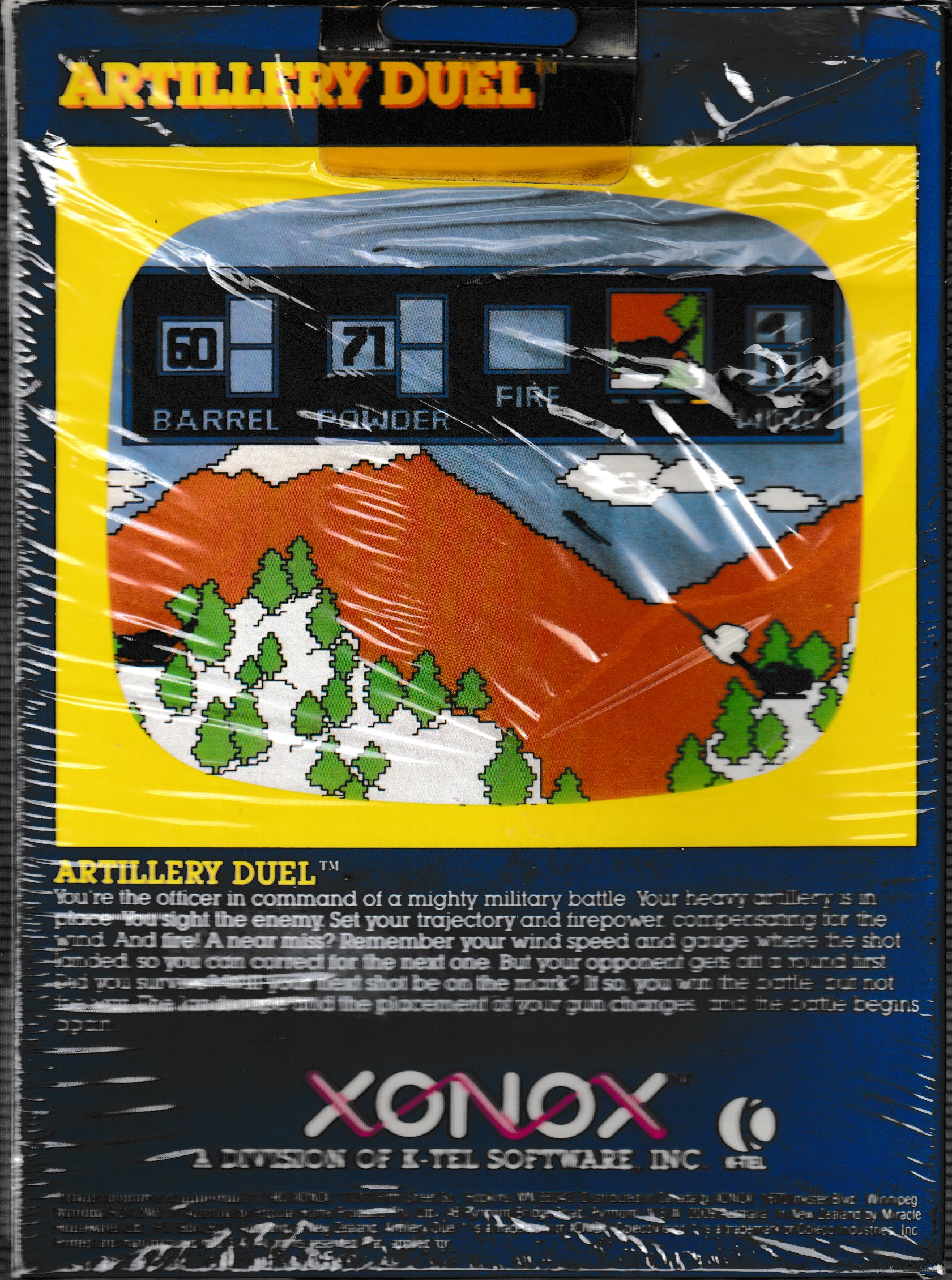 Artillery Duel US Back Box Art