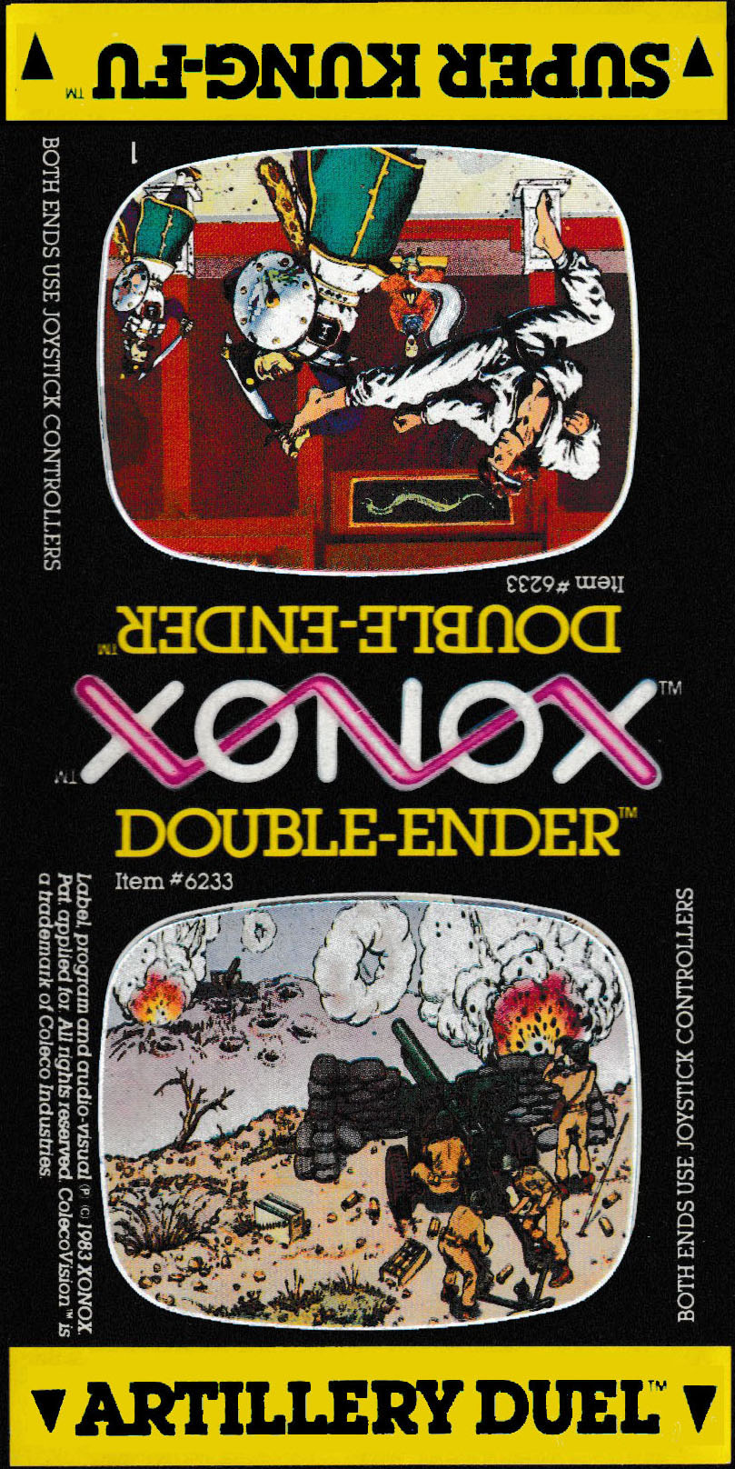 Double Ender: Artillery Duel / Super Kung-Fu (EU) The cartridge