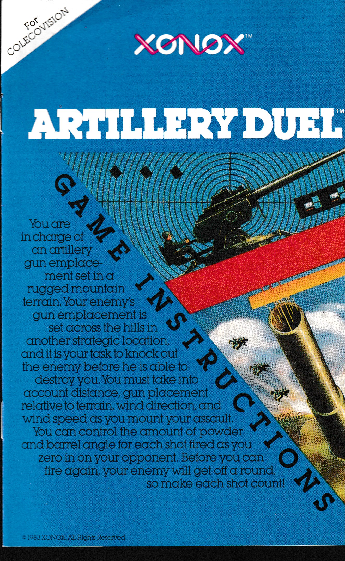 Double Ender: Artillery Duel / Chuck Norris Super Kicks (Orange) Insert 1