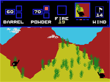 Double Ender: Artillery Duel / Chuck Norris Super Kicks (Orange) Screenshot 2