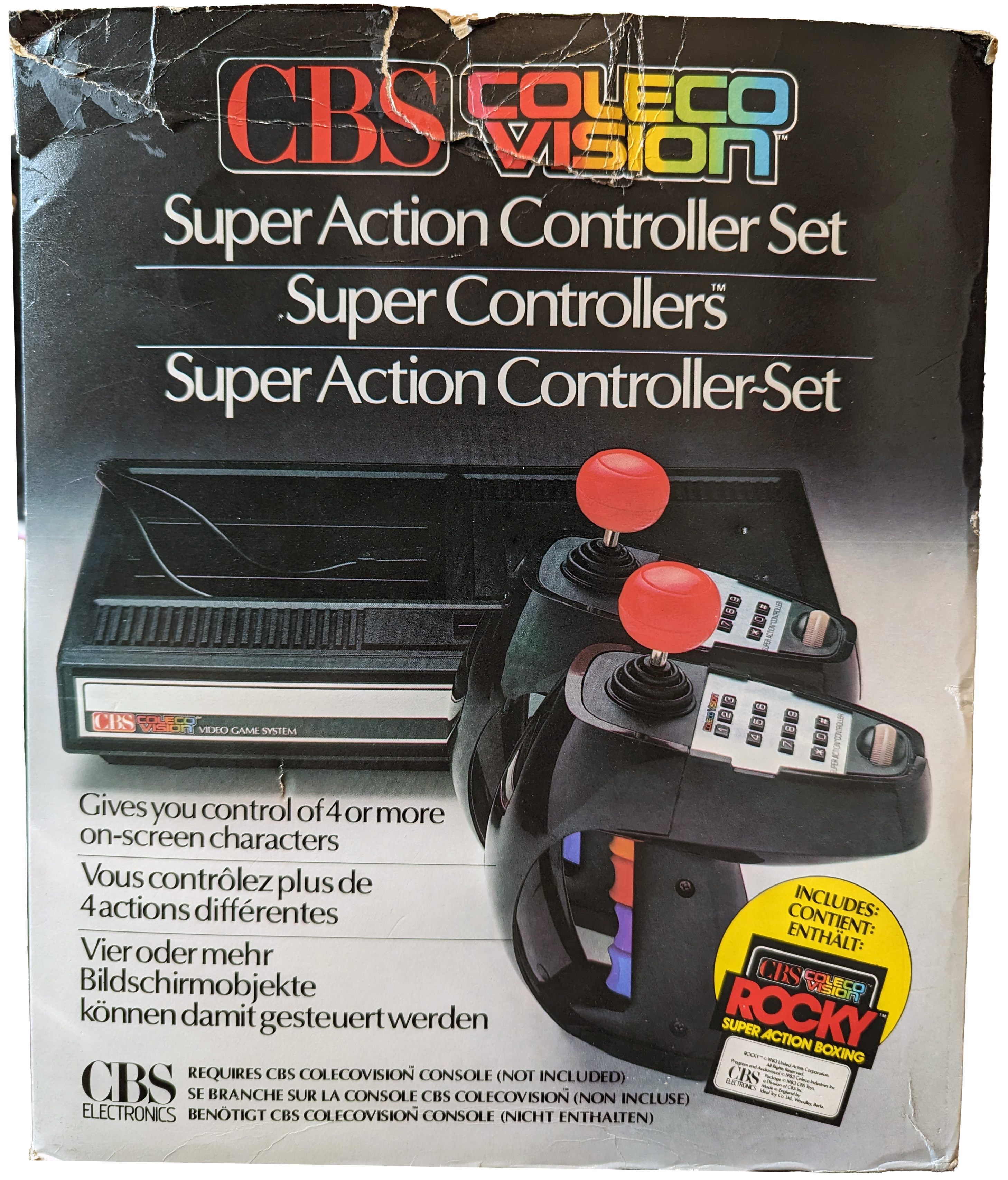 2 Colecovision Coleco Super Action Controller Joystick Manette