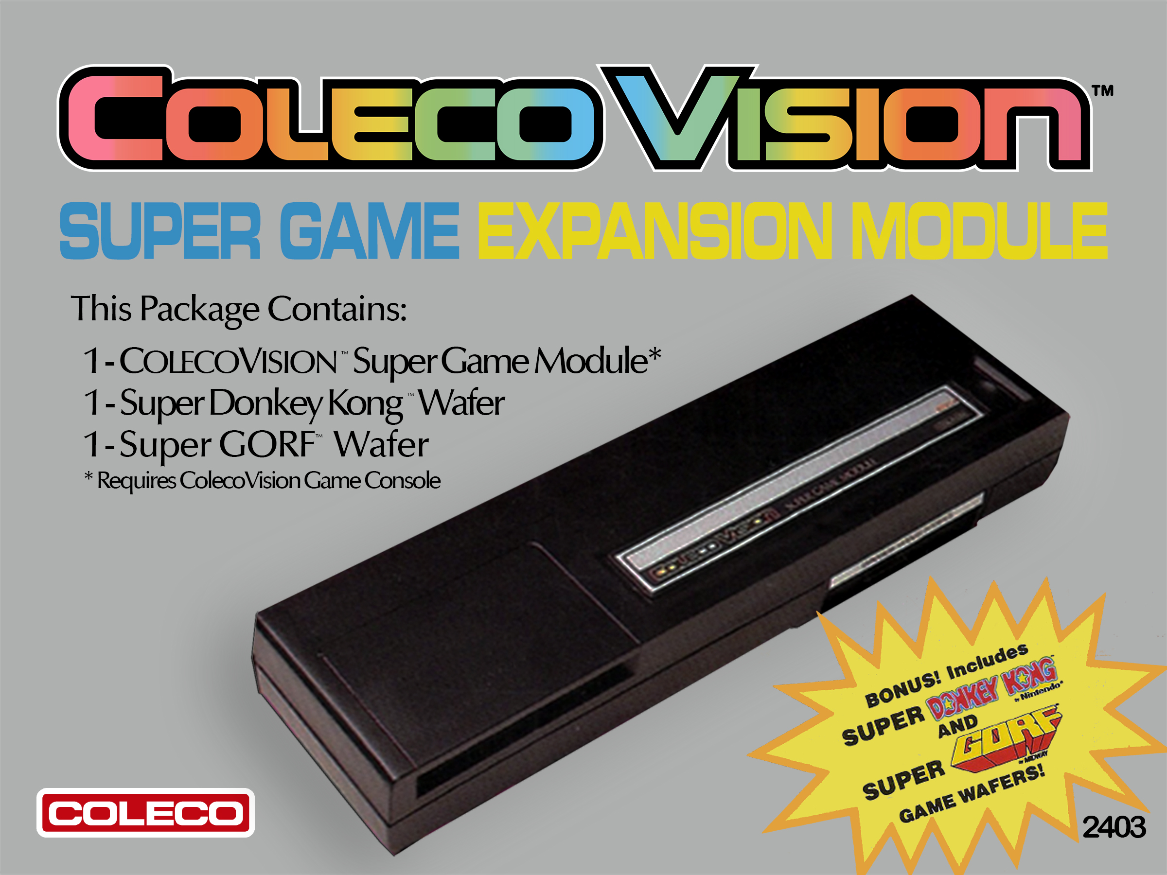 ColecoVision Super Game Module - Prototype Wafer System & History