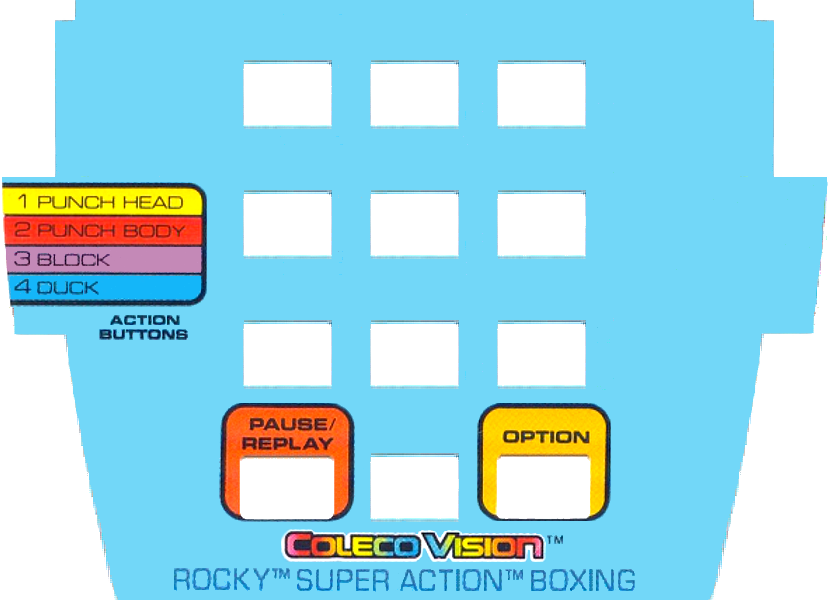 ColecoVision ADAM Controller Overlays | Traditional & Super Action ...