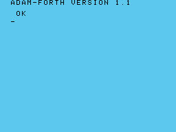 ADAM Forth v1.1