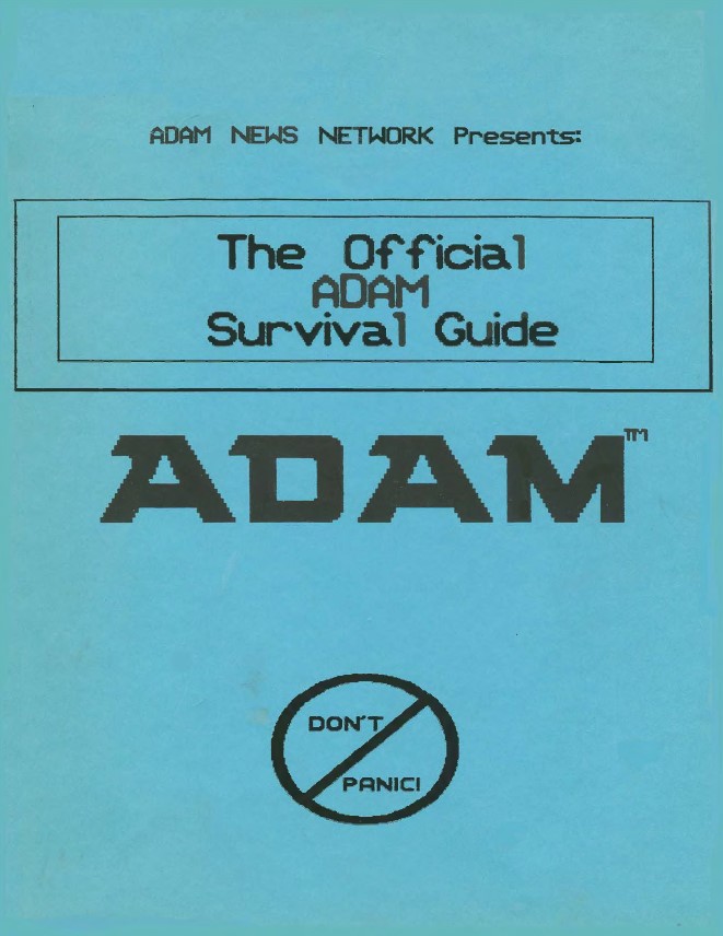 Coleco ADAM Book Repository - Complete Programming & User Guide ...