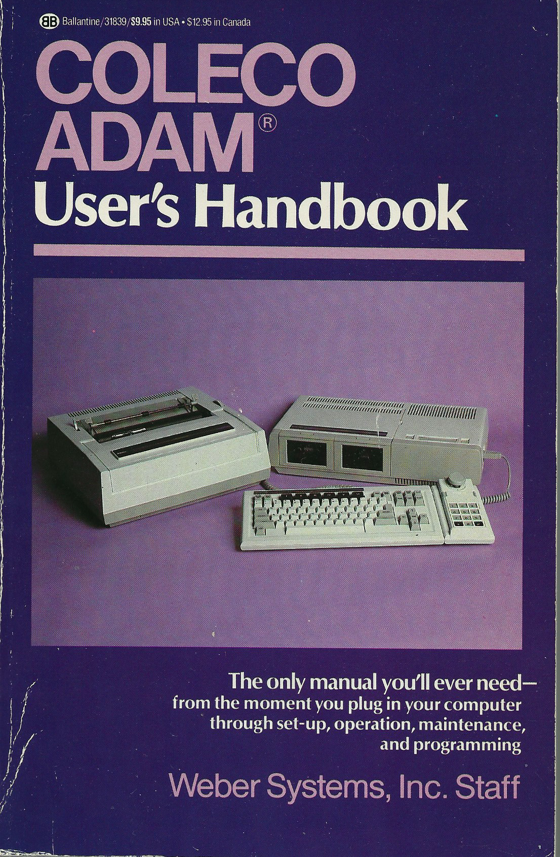 Coleco ADAM Book Repository - Complete Programming & User Guide ...