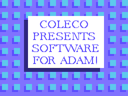 ANN Disk - 2008-09 - Coleco Presents Software for ADAM Screenshot 1
