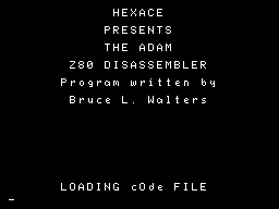 ANN Disk - 2013-09 - z80 Disassembler Screenshot 1