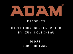 ANN Disk - 2025-05 - Directory Sorter v1.0 Screenshot 1
