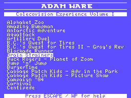 Colecovision Experience Vol. 1 Screenshot 1