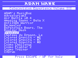 Colecovision Experience Vol. 3 Screenshot 1