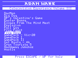 Colecovision Experience Vol. 3 Screenshot 2