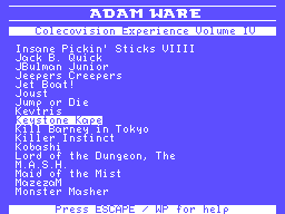 Colecovision Experience Vol. 4 Screenshot 1