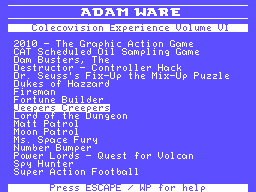 Colecovision Experience Vol. 6 Screenshot 1