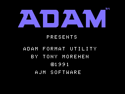 ADAM FORMAT UTILITY Package