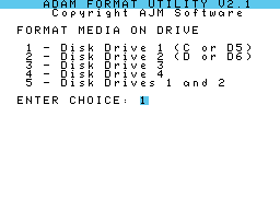 ADAM FORMAT UTILITY Screenshot 2
