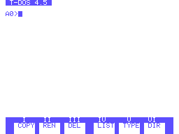 TDOS v4.5 5.25 160K Single Sided Disk Screenshot 1