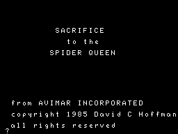 SACRIFICE to the SPIDER QUEEN Screenshot 1