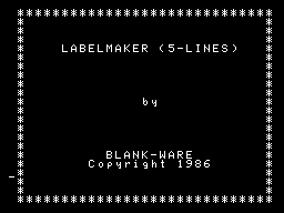 Labelmaker Screenshot 1