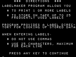 Labelmaker Screenshot 2
