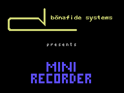 Mini Recorder v1.3 Screenshot 1