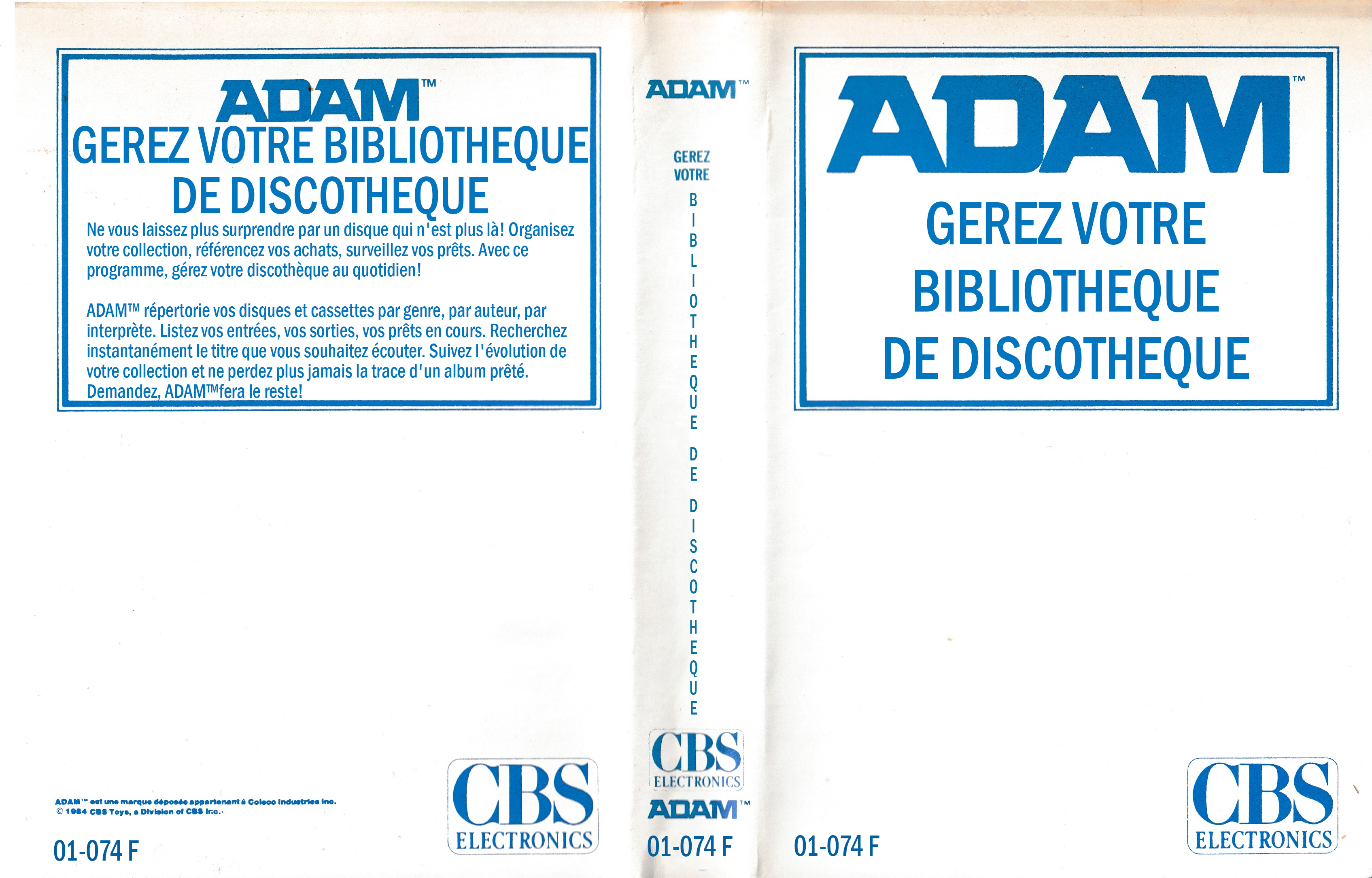 CBS LOISIRS GEREZ VOTRE  DE DISCOTHEQUE Advertisement