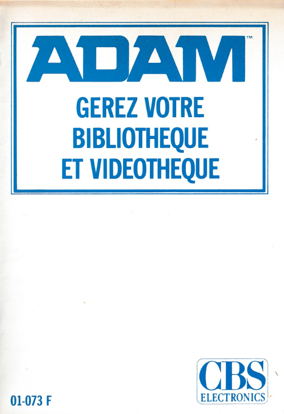 GEREZ VOTRE BIBLIOTHEQUE ET VIDEOTHEQUE Package