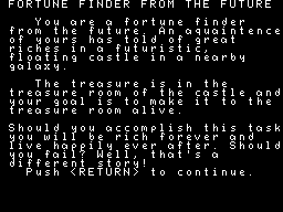 Fortune Finder from the Future Screenshot 1