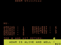 Coleco In-House Test Carts #01 Screenshot 1