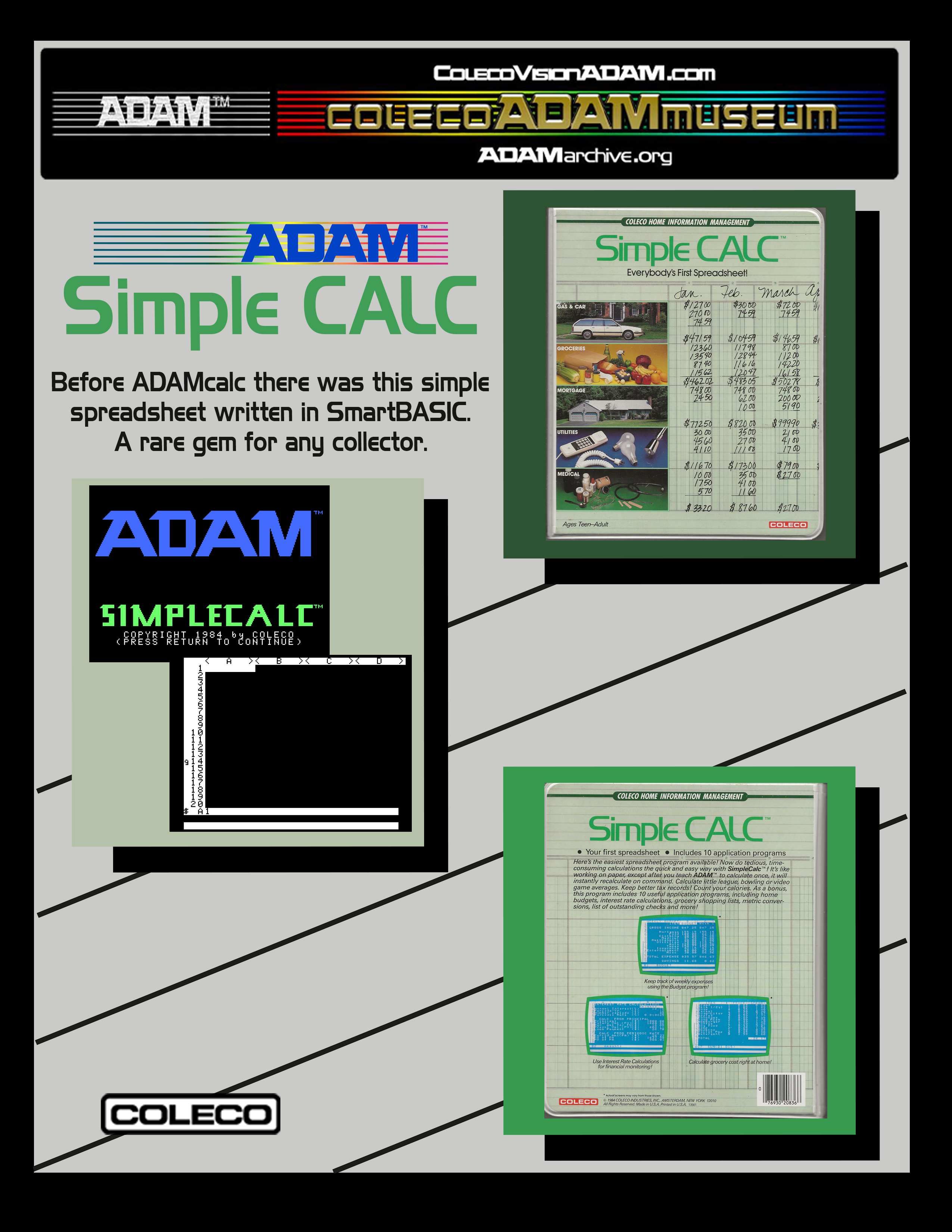 Simple CALC Artwork
